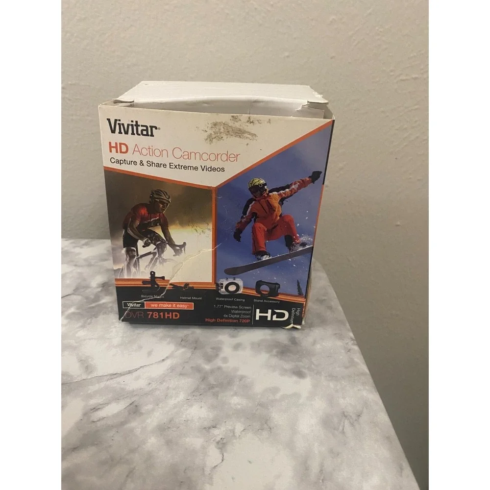 Vivitar HD Action Camera  / Camcorder DVR 781HD - Brand New - Damaged Box
